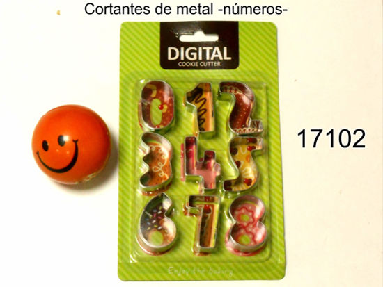 Imagen de CORTANTES DE MASA CON FORMA DE NUMEROS 10.24